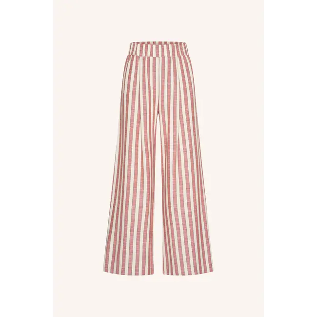 Benji Wide Stripe Pants Red Stripe