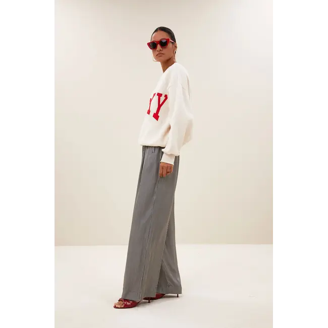 Bibi Lucky Patchwork Sweater Oyster Melee