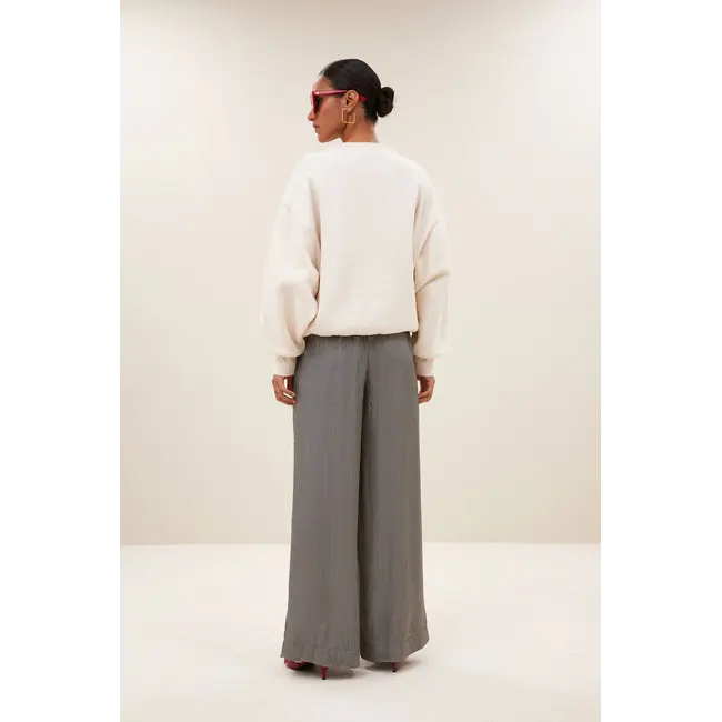 Bibi Lucky Patchwork Sweater Oyster Melee