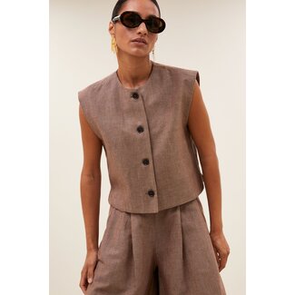 BY-BAR Nori Girone Gilet Iced Coffee