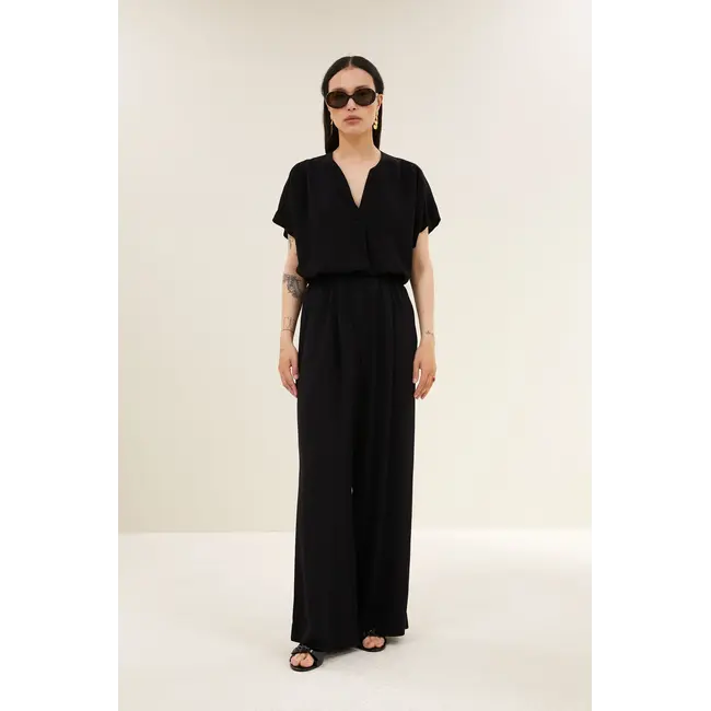 Moon Viscose Blouse Jet Black