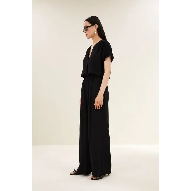 Moon Viscose Blouse Jet Black