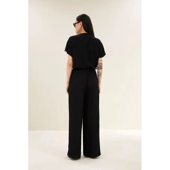 Moon Viscose Blouse Jet Black