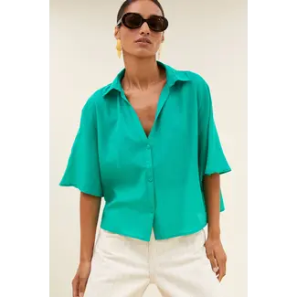BY-BAR Kick Blouse Lucky Green