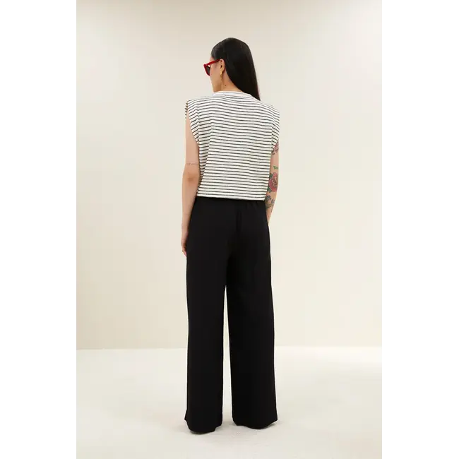 Benji Viscose Pants Jet Black