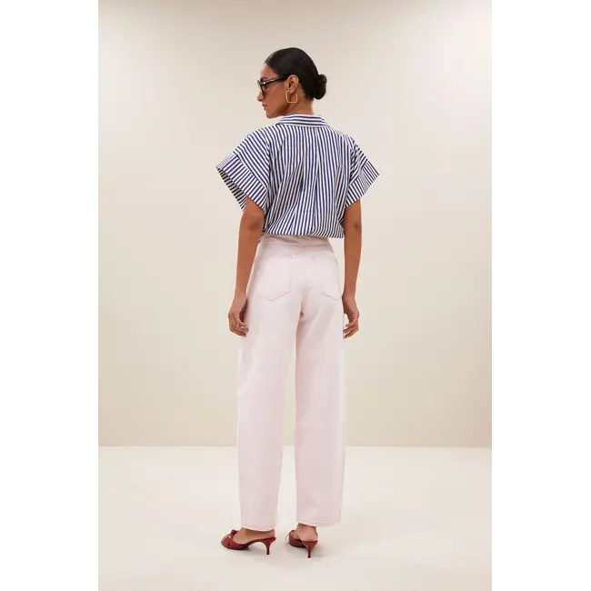 Pixie Blue Stripe Blouse Dark Blue Stripe