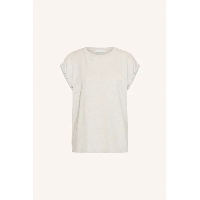 Tobi Flame Logo Top Light Grey Melee