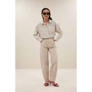 BY-BAR Begum Stripe Pants Sand Stripe