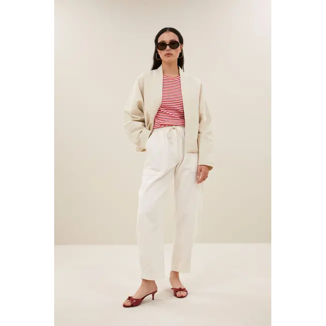 Flora Cotton Jacket Light Chalk