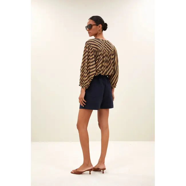 Leon Twill Short Captain Blue