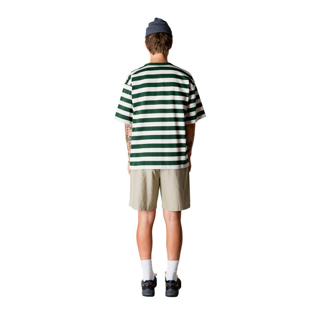 WBBeam Stripe Tee Pine Green