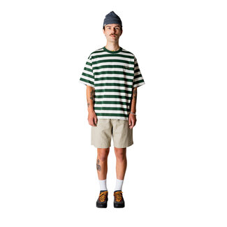 Woodbird WBBeam Stripe T-Shirt Pine Green