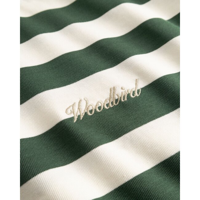 WBBeam Stripe Tee Pine Green