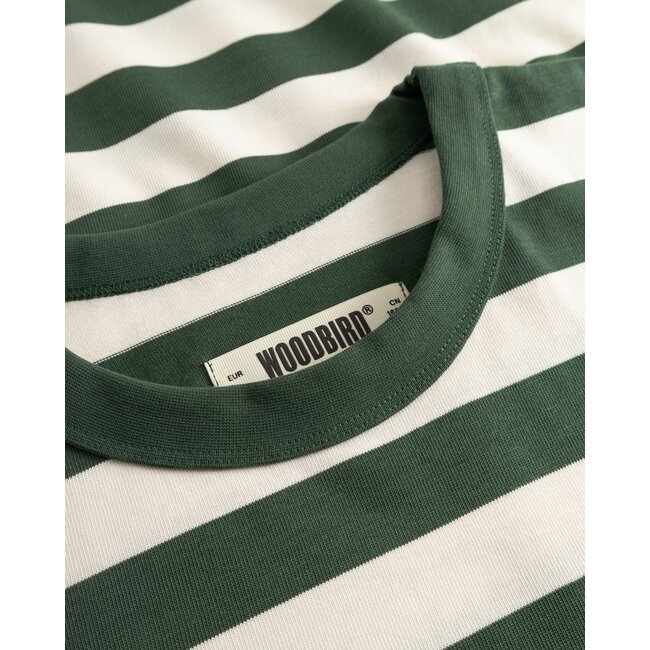 WBBeam Stripe Tee Pine Green