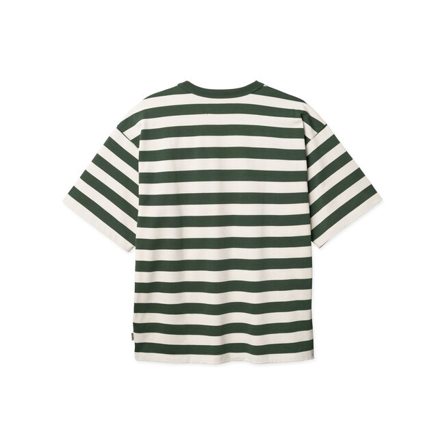 WBBeam Stripe Tee Pine Green