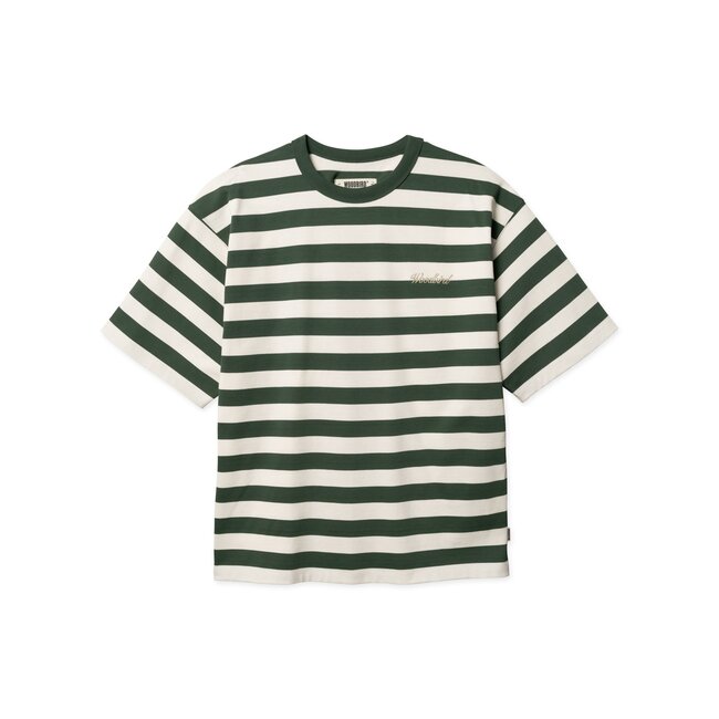 WBBeam Stripe Tee Pine Green