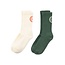WBTennis Stamp Socks 2 pack Pine Green-Off White