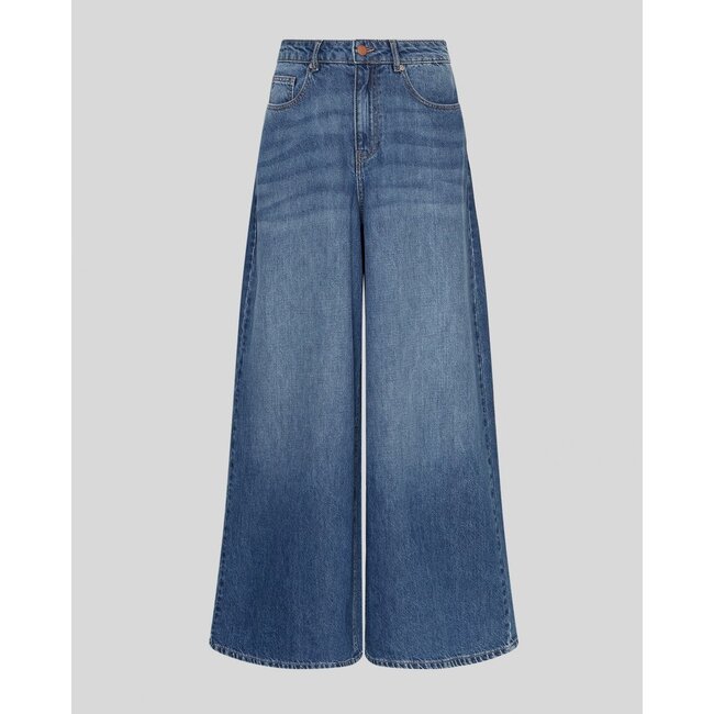 MSCHTurig Alena Pants Mid Blue Wash Blue