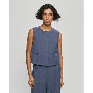 MSCH Copenhagen MSCHFrode Waistcoat Vintage Indigo  Blue