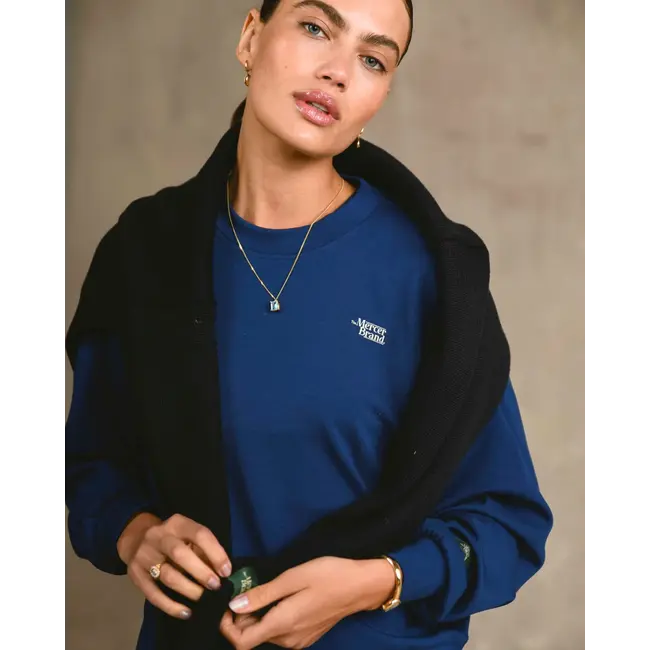 The Mercer Scuba Crewneck W Blue