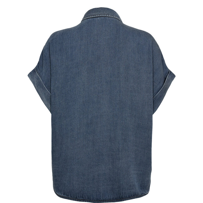 NUELIDA SLEEVELESS SHIRT Snow Washed Denim