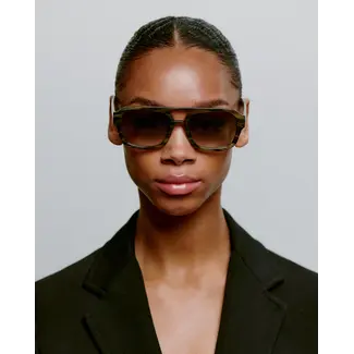 Kjaerbede Zonnebril Kaya Striped Horn