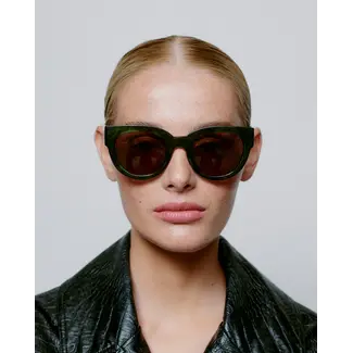 Kjaerbede Zonnebril Lilly Green Marble Transparent