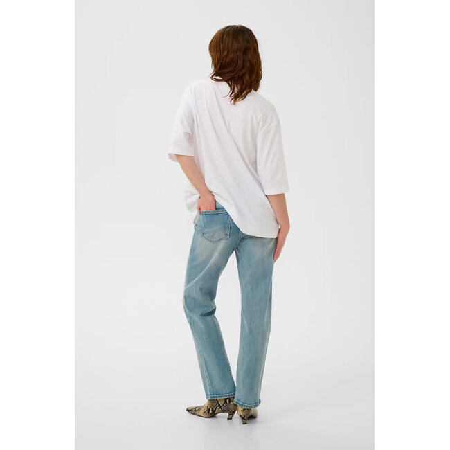 SimmaGZ emb Tee Bright White