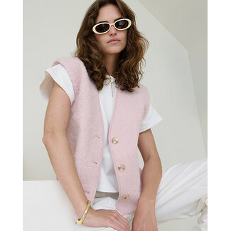 Another Label Beline Boucle Vest Primrose