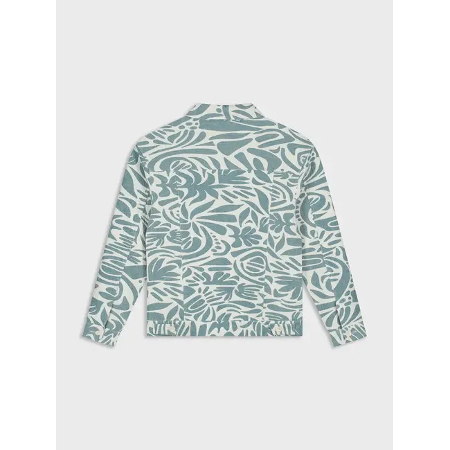 SAPPHIRE JACQUARD TRUCKER JACKET Green