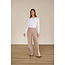 LEXIE BONDED TROUSERS- LATTE