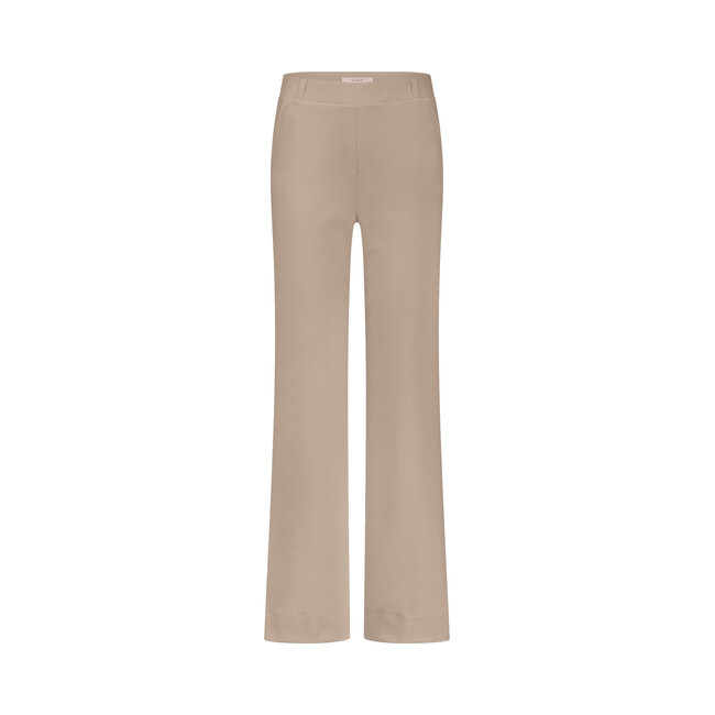LEXIE BONDED TROUSERS- LATTE