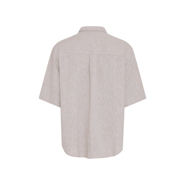 MSCHViana Ginia 3/4 Shirt Sand Melange Beige