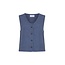 MSCHViana Ginia V Neck Waistcoat V Indigo Mel Blue