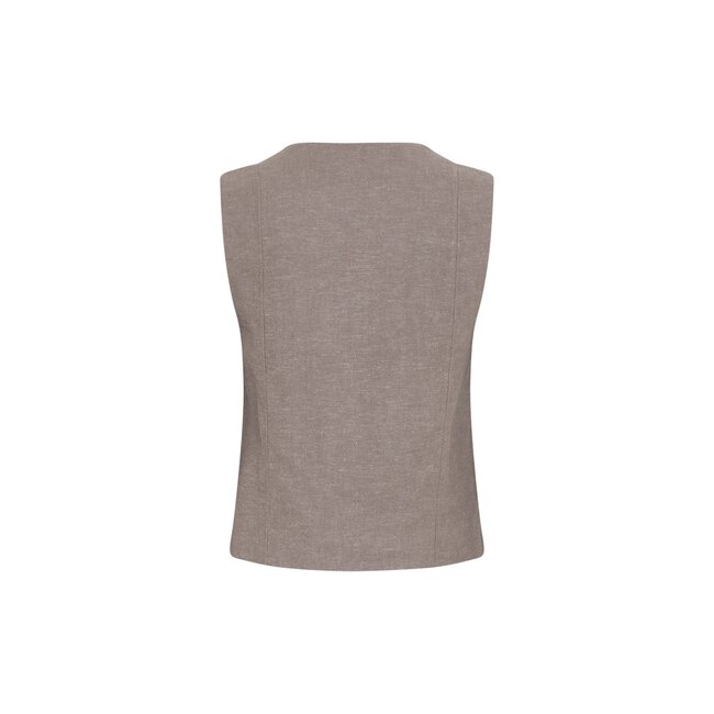 MSCHViana Ginia V Neck Waistcoat Mountain T Mel Brown