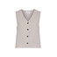 MSCHViana Ginia V Neck Waistcoat Sand Melange Beige