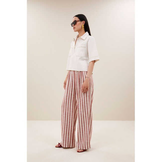 Philipe Twill Top Cloud White