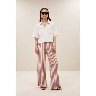 BY-BAR Philipe Twill Top Cloud White