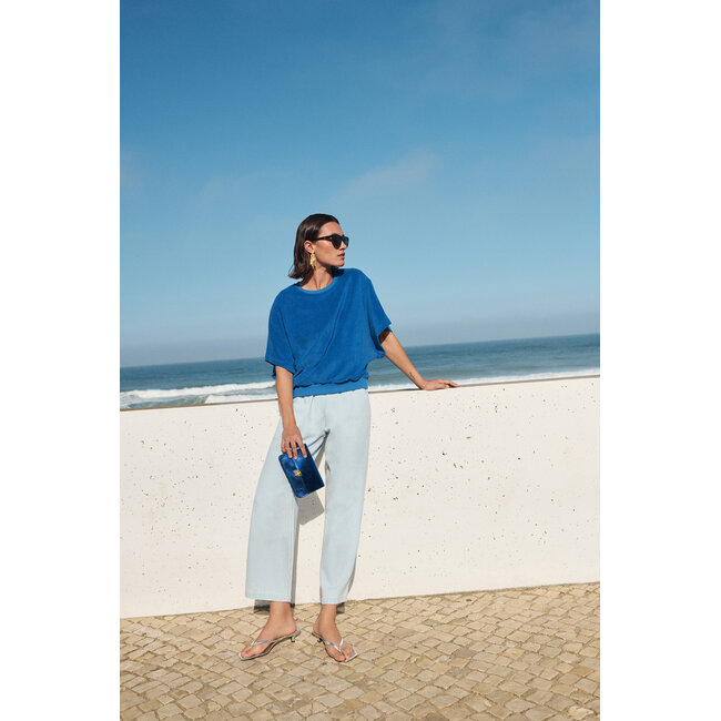 Nuki Slub Top Azul Blue