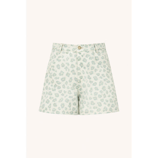 June Green Cheetah Shorts Green Cheetah