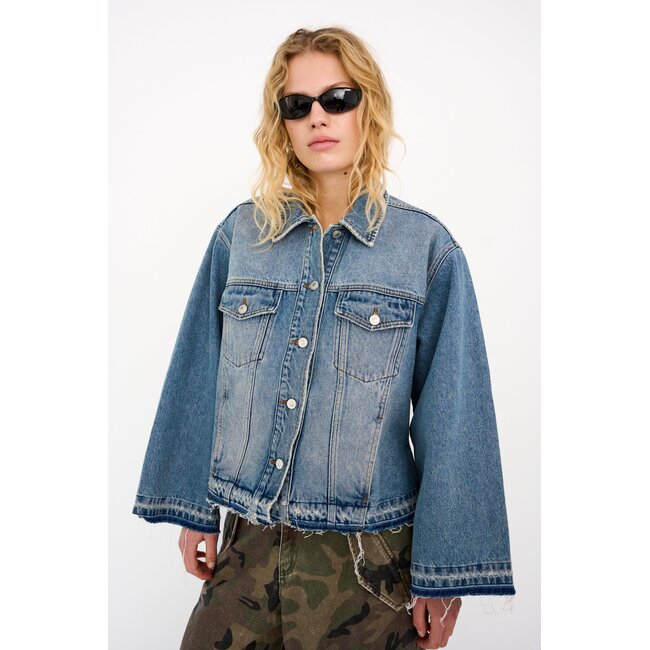 IVY-Boa Denim Jacket Wash Watford 51 Denim Blue