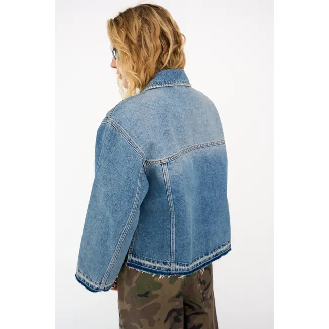 IVY-Boa Denim Jacket Wash Watford 51 Denim Blue
