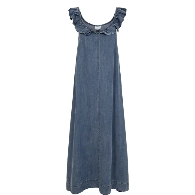 NUELIDA DRESS Snow Washed Denim