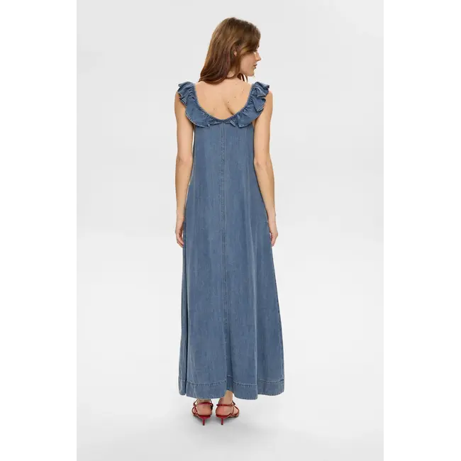 NUELIDA DRESS Snow Washed Denim