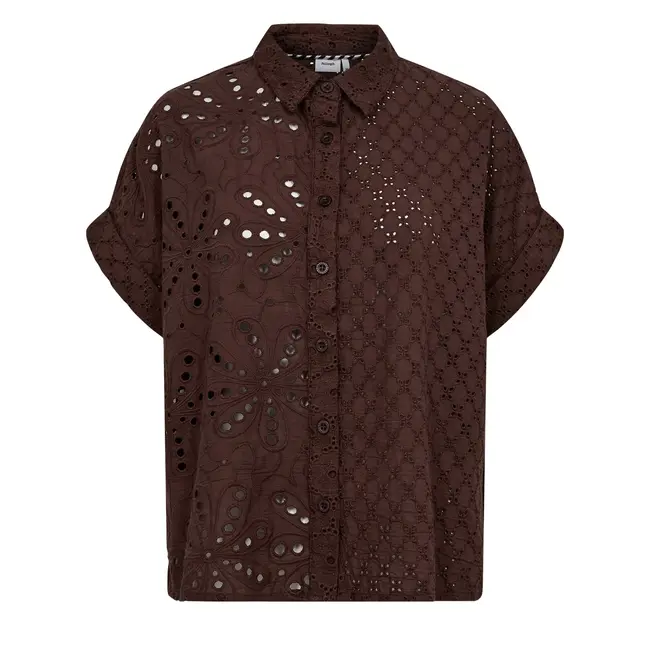 NUPALMA SLEEVELESS SHIRT Chicory Coffee