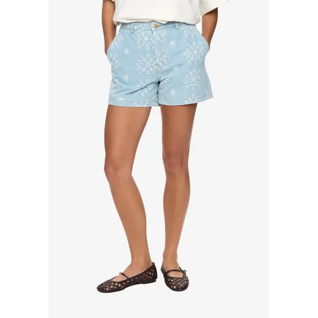 NUDELILAH SHORTS Light Blue Denim
