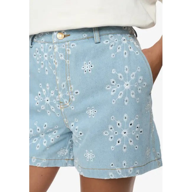 NUDELILAH SHORTS Light Blue Denim