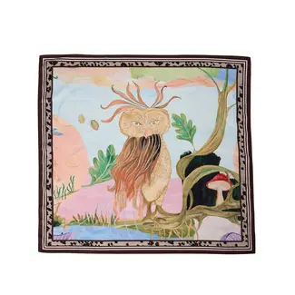 Nümph Satijnen sjaal Airy Blue