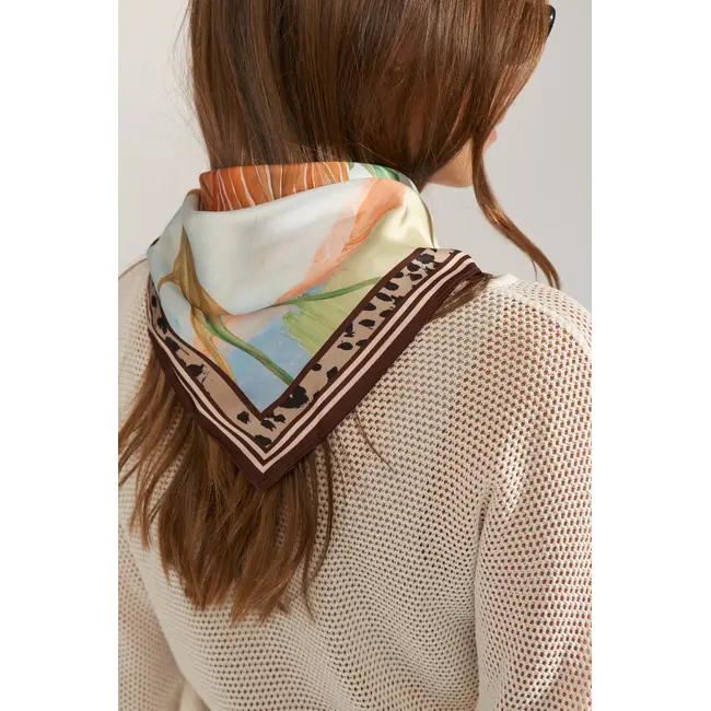 NUKAYLA SATIN SCARF Airy Blue