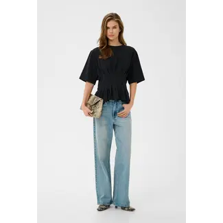 Gestuz T-shirt Zwart slimfit